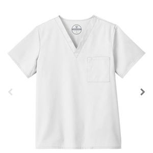 Two White Swan Unisex Scrub Tops - XS
